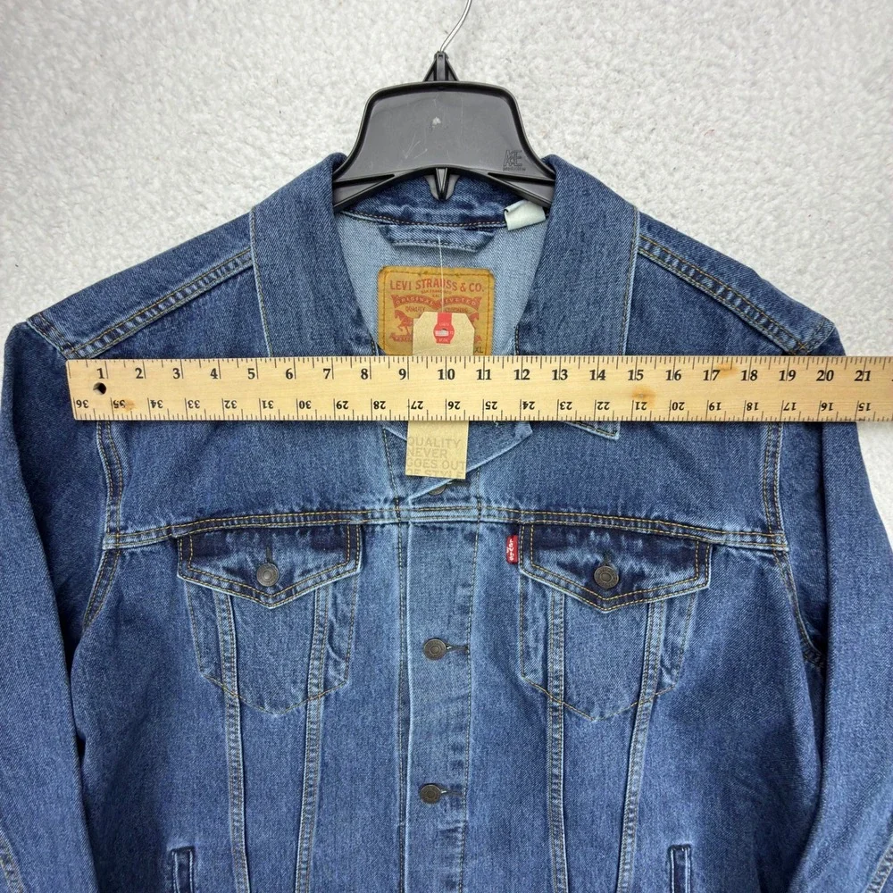 Levis Mens Blue Denim Trucker Jacket XXL 72334-0130 NWT